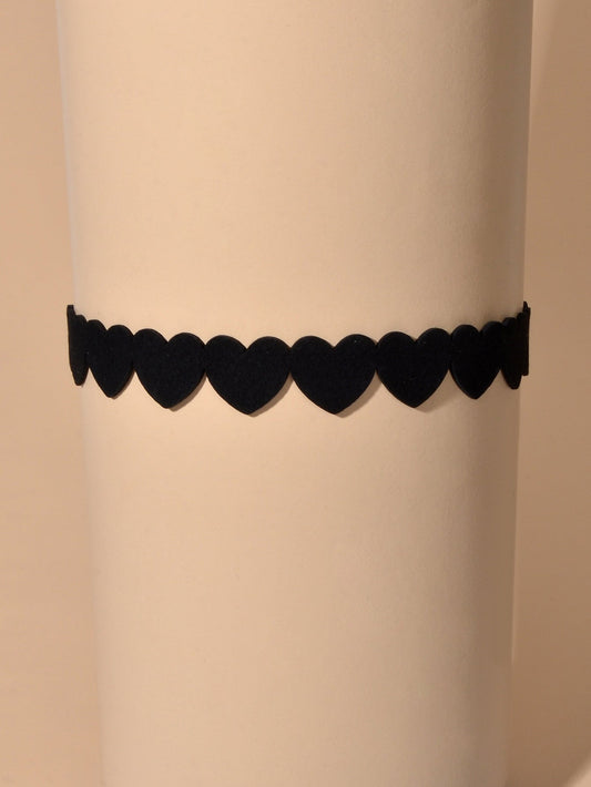 Black Love Heart Tattoo Choker Collar Gothic Punk Rock Jewellery Halloween Gift-1