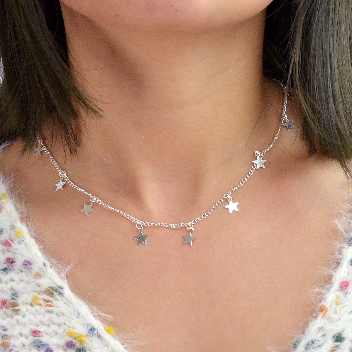 AU Local Boho Five-pointed Charm Choker Simple Casual Collarbone Necklace Collar-5